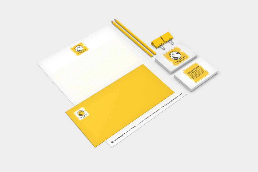 Parchak Letter head Envelop design Tannaz Amin Geraphic Designer